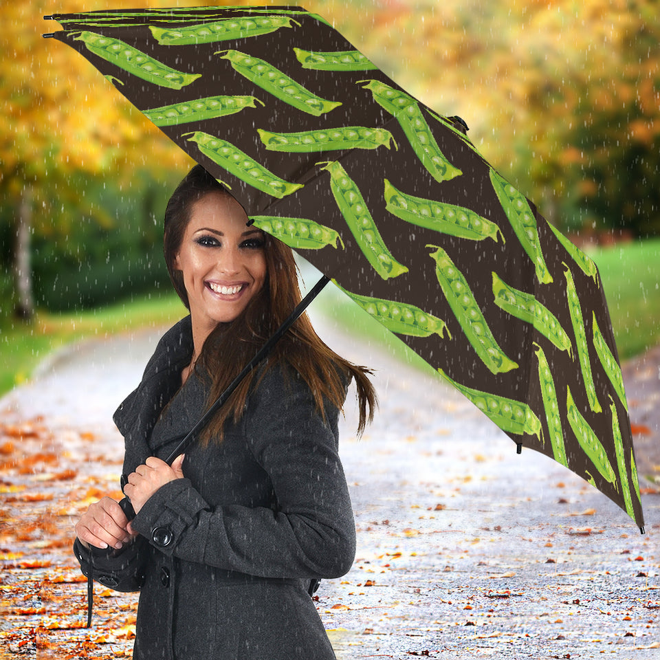 Green Peas Pattern Print Design 05 Umbrella