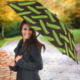 Green Peas Pattern Print Design 05 Umbrella