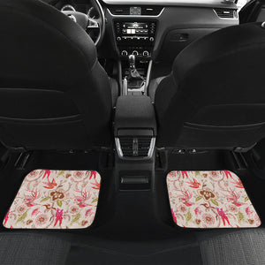Swallow Pattern Print Design 01 Front and Back Car Mats