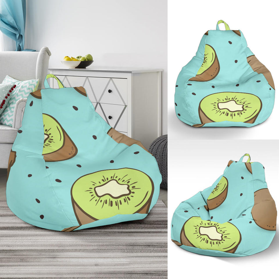 Kiwi Blue Background Bean Bag Cover