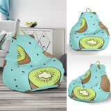 Kiwi Blue Background Bean Bag Cover