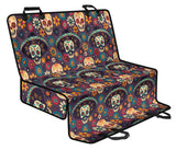 Sugar Skulls Flower Maxican Pattern Dog Car Seat Covers