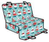 Red White Sailboat Wave Background Dog Car Seat Covers