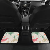 Cute Whale Pattern Front And Back Car Mats