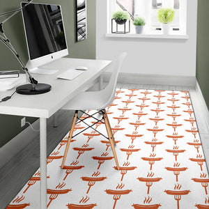 Sausage Pattern Print Design 05 Area Rug