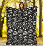 Dice Pattern Print Design 01 Premium Blanket