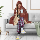 Koi Fish Carp Fish Red Background Hooded Blanket