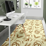 Windmill Wheat Pattern Area Rug