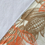 Cocoa Beans Cocoa Tree Pattern Premium Blanket