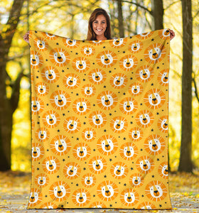 Lion Pattern Print Design 03 Premium Blanket