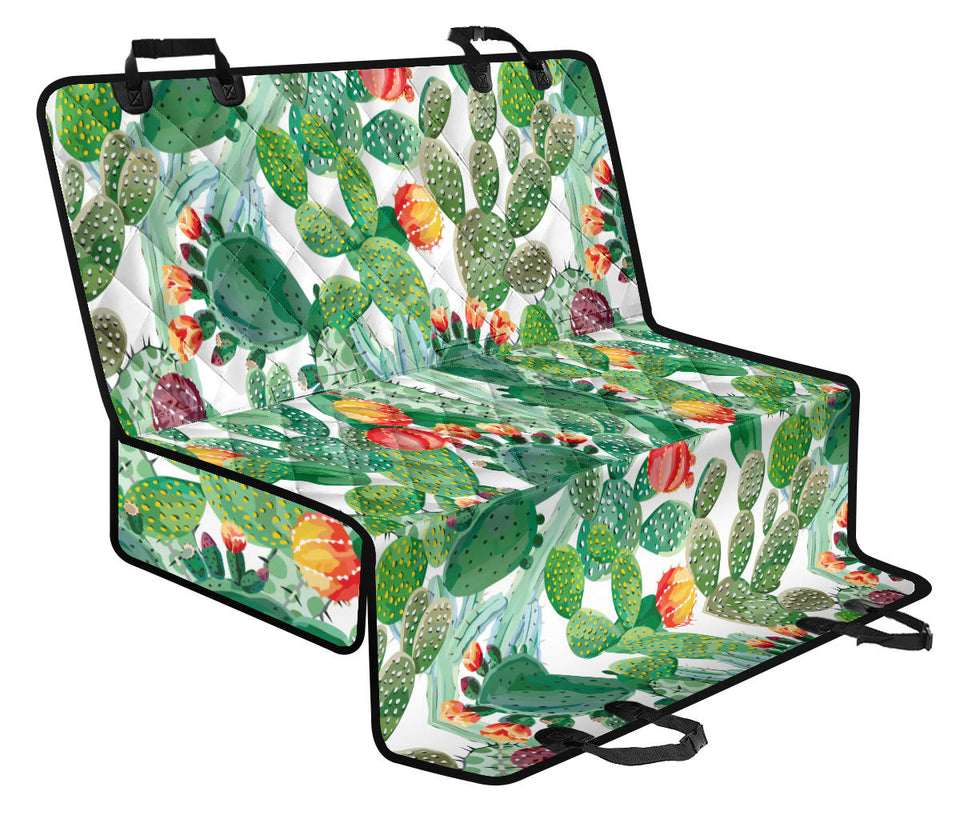 Cactus Design Pattern Copy Dog Car Seat Covers