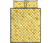 Cheese texture Quilt Bed Set