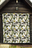 Canabis Marijuana Weed Pattern Print Design 05 Premium Quilt