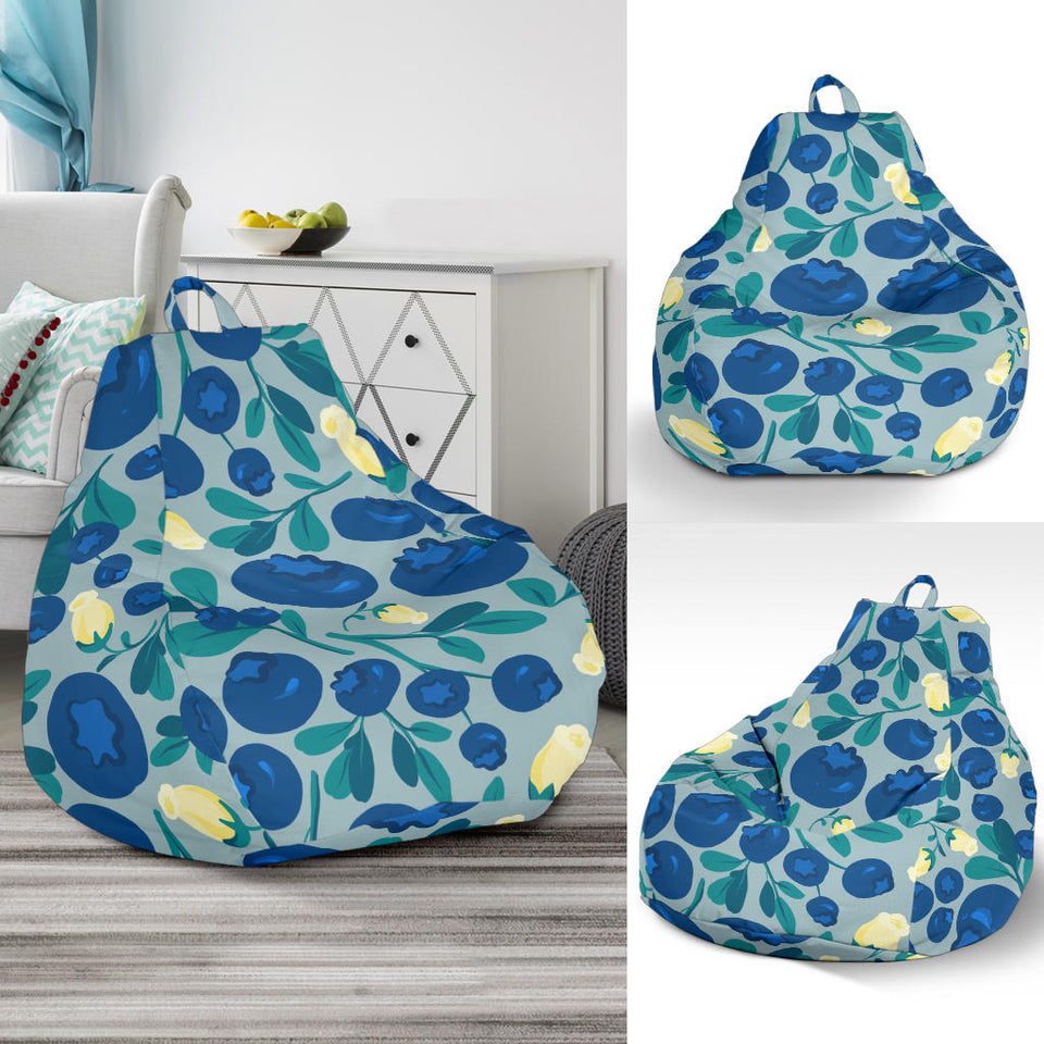 Blueberry Design Pattern Bean Bag Cover