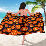 Halloween Pumpkin Pattern Sarong