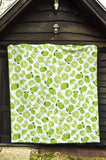 Lime Design Pattern Premium Quilt