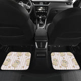 Cute Owl Leaf Front And Back Car Mats