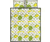 Durian pattern background Quilt Bed Set
