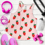 Strawberry beautiful pattern Women Racerback Tank Top