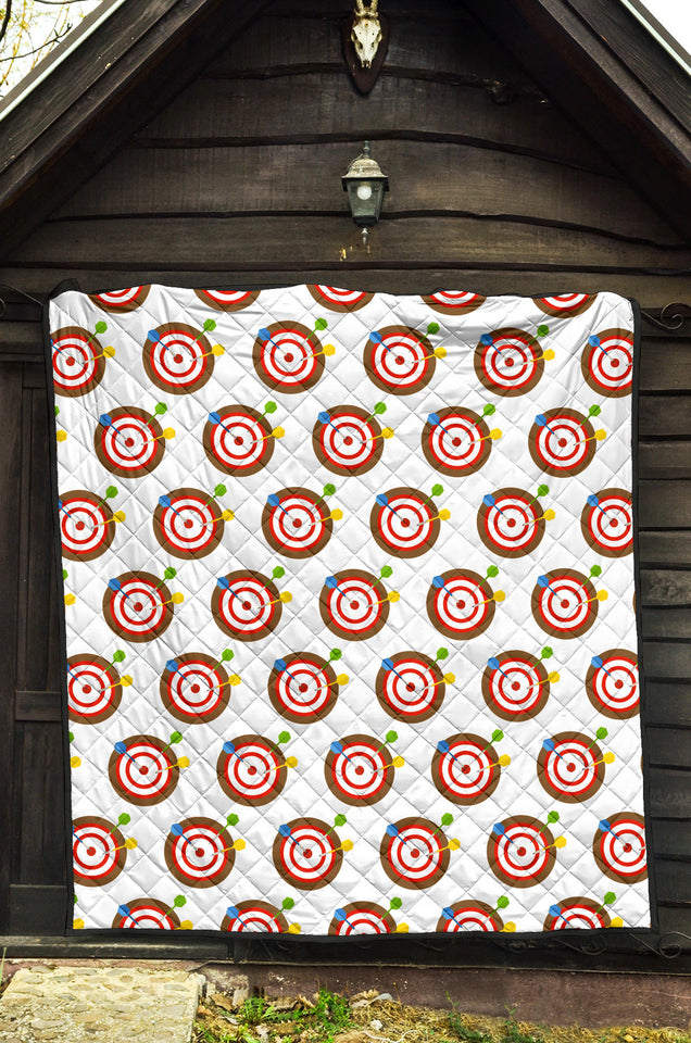 Darts Pattern Print Design 04 Premium Quilt