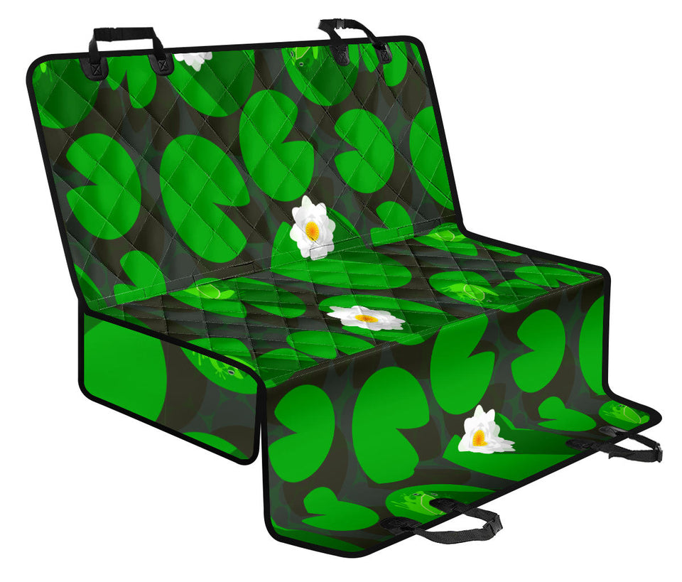 Frog Waterlily Pattern Dog Car Seat Covers