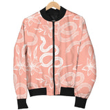 Snake Lilies Flower Pattern Men'S Bomber Jacket