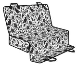 Crow Dark Floral Pattern Dog Car Seat Covers