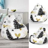 Christmas Tree Holly Snow Star Pattern Bean Bag Cover