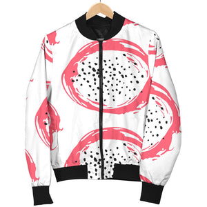 Hand Drawn Dragon Fruit Women'S Bomber Jacket