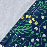 Butterfly Leaves Pattern Premium Blanket