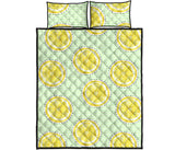 slice of lemon pattern Quilt Bed Set