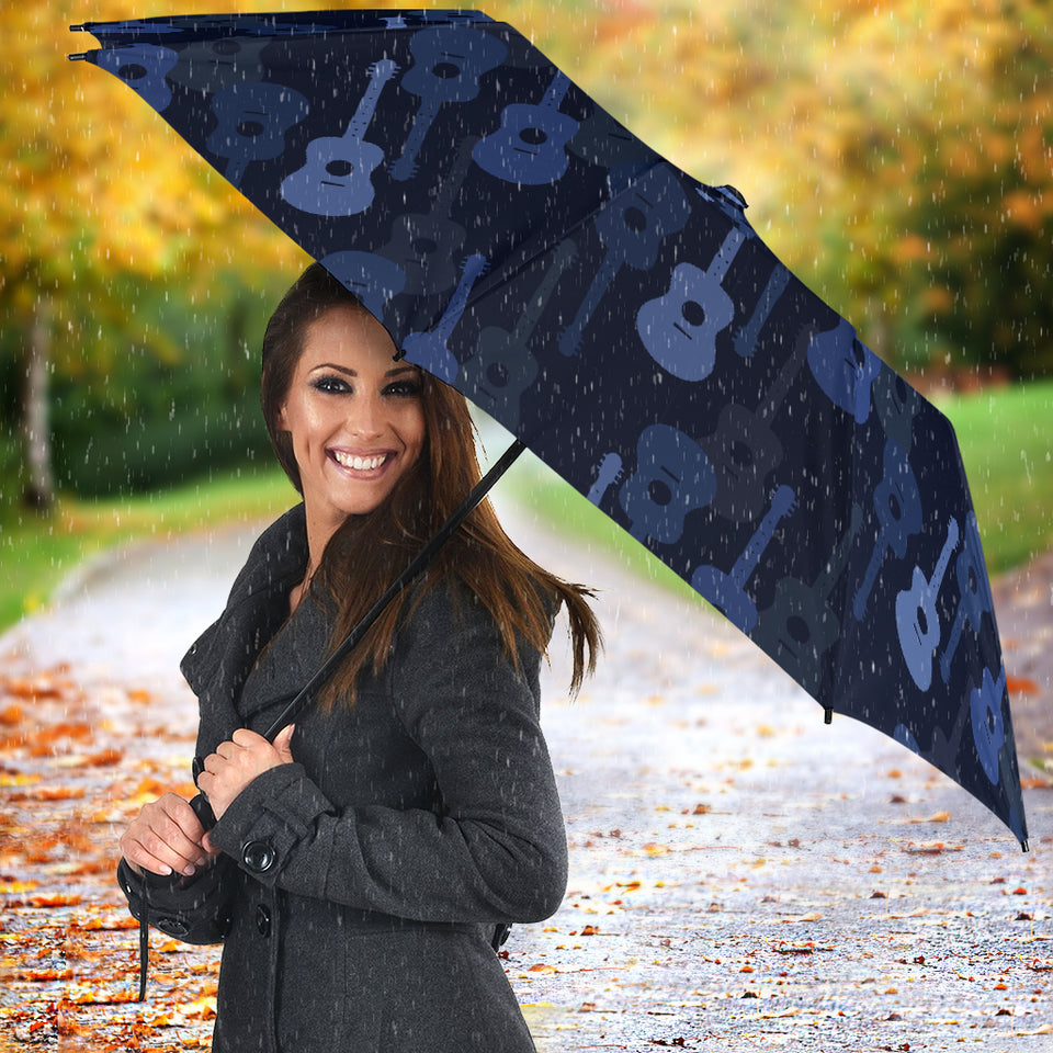 Blue Theme Guitar Pattern Umbrella