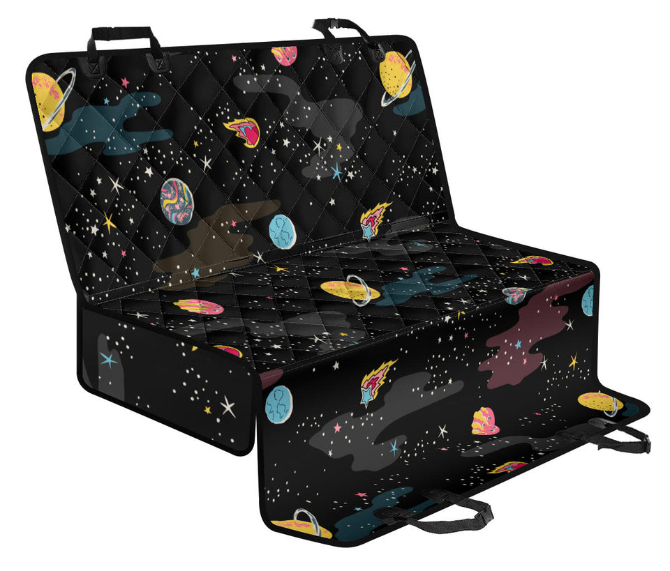 Space Pattern Dog Car Seat Covers