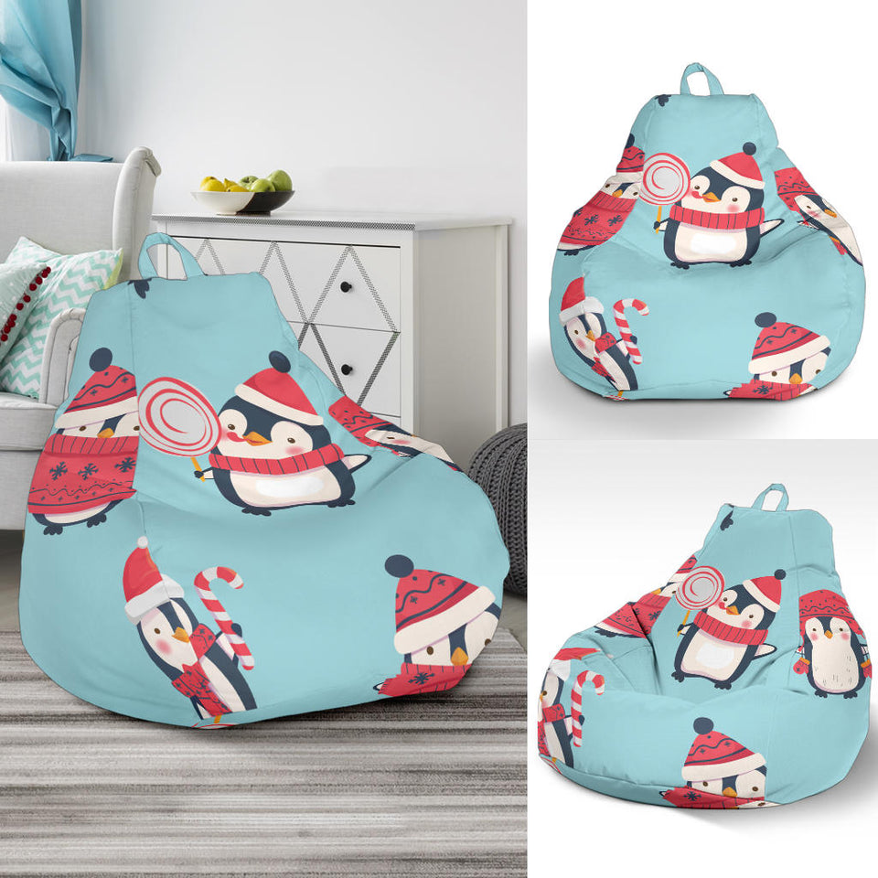 Cute Penguin Christmas  Design Pattern Bean Bag Cover