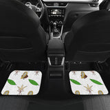 Color Hand Drawn Cocoa Pattern Front And Back Car Mats
