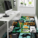 Dinosaurs Print Pattern Area Rug