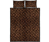 coffee bean pattern Quilt Bed Set