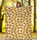 Hamburger Pattern Print Design 03 Premium Blanket