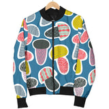 Colorful Mushroom Design Pattern Women'S Bomber Jacket
