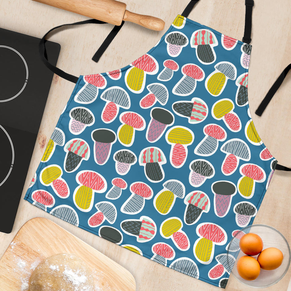 Colorful Mushroom Design Pattern Adjustable Apron