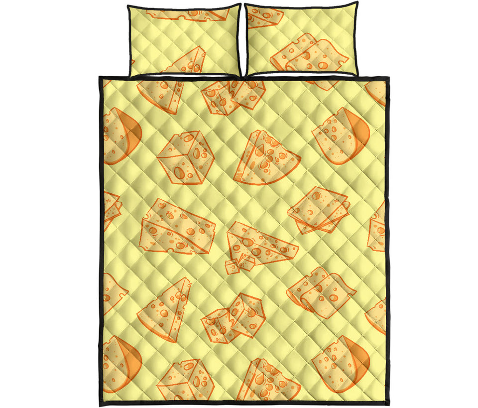 Cheese design pattern Quilt Bed Set