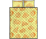 Cheese design pattern Quilt Bed Set