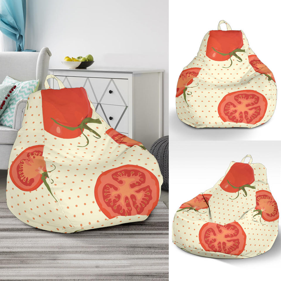 Tomato Dot Background Bean Bag Cover