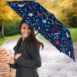 Music Notes Pattern Print Design 03 Umbrella