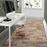 Brick Printed Pattern Print Design 01 Area Rug