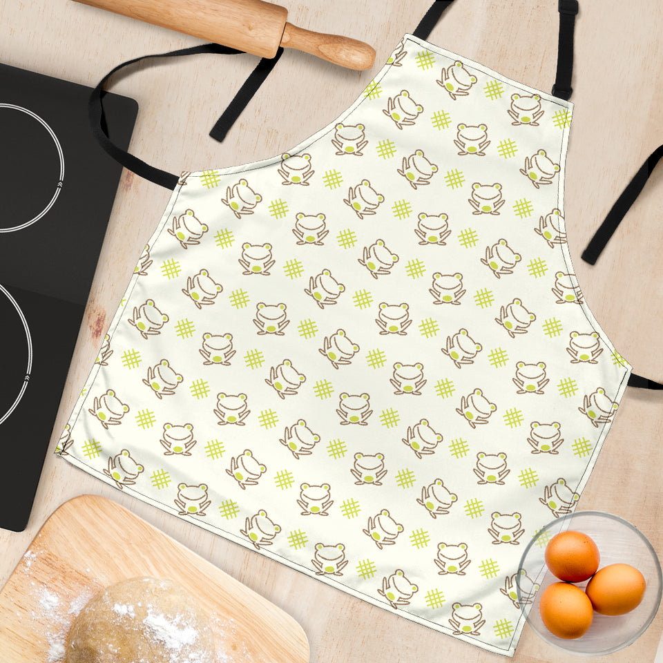 Cute Cartoon Frog Baby Pattern Adjustable Apron