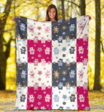 Teddy Bear Pattern Print Design 03 Premium Blanket