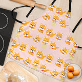 Cute Shiba Inu Dog Pattern  Adjustable Apron