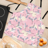 Japanese Crane Rose Pattern Adjustable Apron