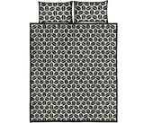 Coffee bean abstract modern pattern Quilt Bed Set